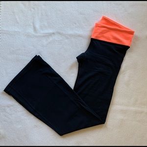 Gap Workout Yoga Dark Gray Coral Tights